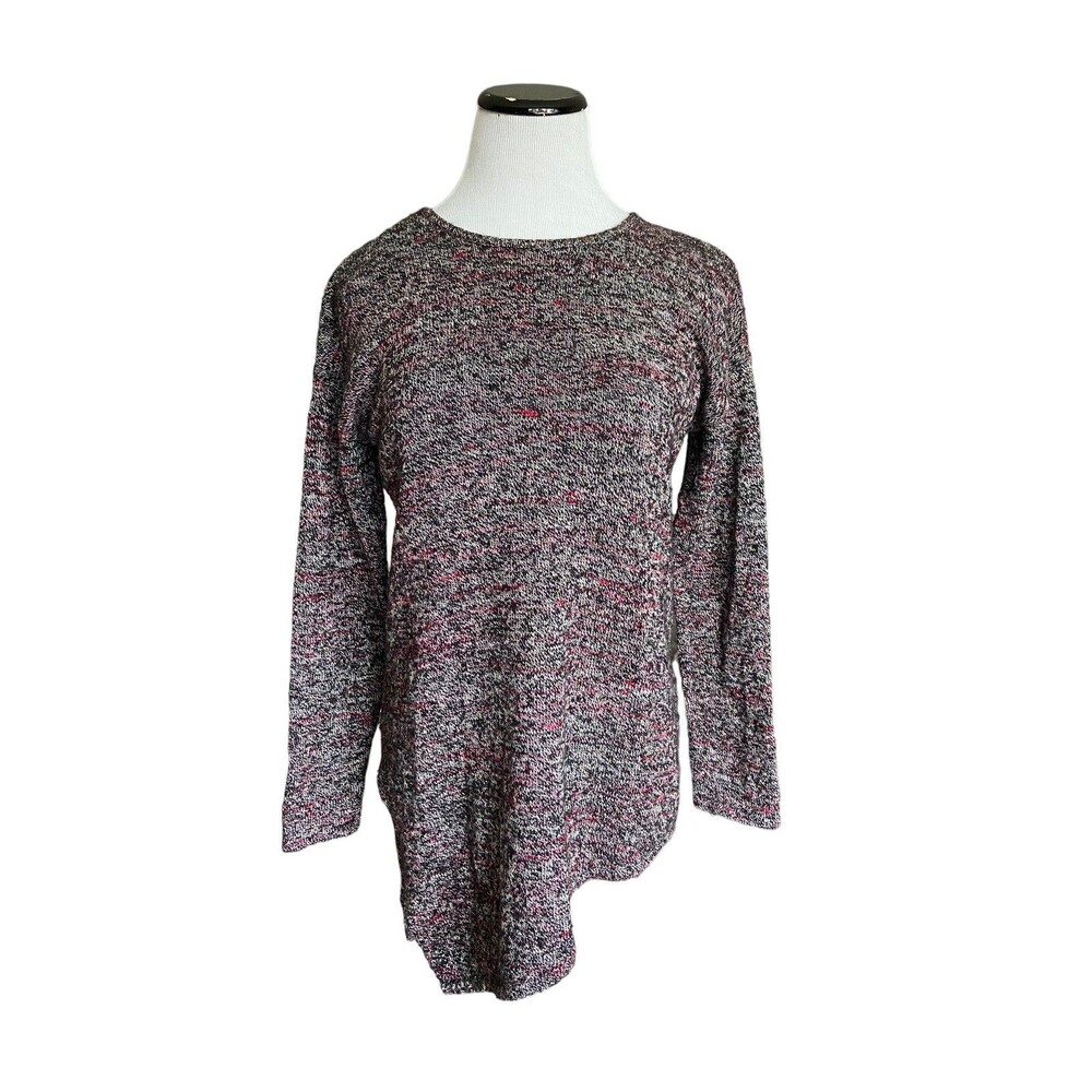 Womens Marled‎ Asymmetrical Cashmere Blend Tunic Sweater Size XS Petite Luxury